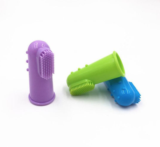 Fingertip-toothbrush Dogs 3 pcs